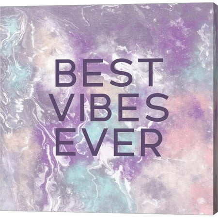Metaverse C954046-0120000-AAAACMA Best Vibes Ever by Linda Woods Canvas Wall Art - 12 x 12 (The Best Vines Ever)