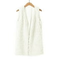 thumbnail image 4 of UTTOASFAY Women Long Sleeve Top Ladies Women Sexy Lady Faux-Fur' Solid Casual Sleeveless Warm Vest Waistcoat, 4 of 8
