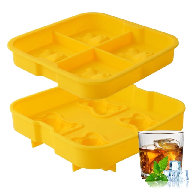 Molde De Silicona Para Hielo Con Forma De Tiburones, Apto Para Uso Alimentario, No Txico, Reutilizable Y Apto Para Congelador. Diseo Flexible Y Fcil De Desmoldar. Ideal Para Fiestas En, UKHBMC