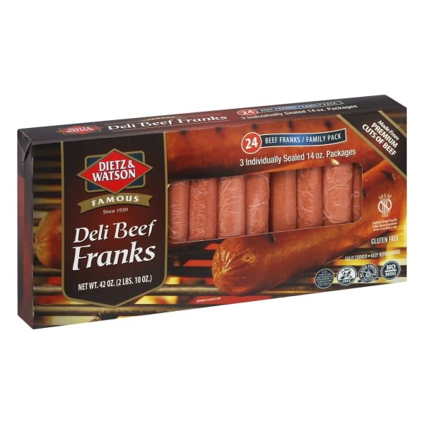 Dietz Watson Beef Franks 14 Oz 3 Count Walmart Com Walmart Com
