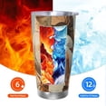 thumbnail image 6 of Logiee Hiking Duck Print 20OZ Car Cup with Lid, Stainless Steel Vacuum Insulated Double Wall Travel Tumbler, Durable Insulated Coffee Mug,Thermal Cup with Straw-Straw Two-piece Set, 6 of 8