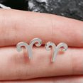 thumbnail image 5 of RSAMD Vintage Silver 12 Constellation Ear Studs Mini Earrings Women's Jewelry Gift-Taurus, 5 of 9
