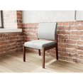 thumbnail image 3 of Pemberly Row Waiting Reception Armless Guest Chair Wood Frame in Gray, 3 of 5