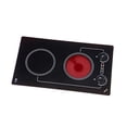 thumbnail image 2 of Kenyon B41692 6-1/2-Inch Caribbean 2-Burner Cooktop with Analog Control UL, 208-volt, Black, 2 of 5