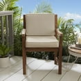 thumbnail image 4 of Sorra Home Beige Indoor/Outdoor Deep Seating Cushion, Corded, 4 of 5