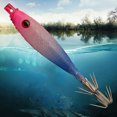 thumbnail image 1 of Señuelos de cebo de pesca, diseño realista y suave con anzuelo de calamar, 5 uds., 1 of 7