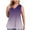 Purple, variant on USSUMA Workout Tops for Women Women's Tank Tops Sleeveless V Neck Loose Plus Size Tops for Women Printed Gradient Casual Tshirt Breathable Shirt Trekking Black Up to 45% off Tank Top for Women L
