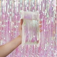thumbnail image 3 of 2 Pack 1x 2 M Tinsel Foil Fringe Curtains Backdrop, for Party Photo Booth Props Decoration, 3 of 5