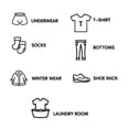 thumbnail image 1 of Armario, Pegatina Para Ropa, Instrucciones Para Cajones De Almacenamiento Doméstico, Pegatinas Creativas Para Decoración Del Hogar Y Dormitorio Serendint HA039988-02, 1 of 6
