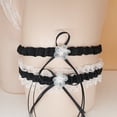 thumbnail image 4 of Wedding Bridal Legs Garter Set Bridal Garters Lace Belt Pink, 4 of 5