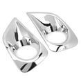 thumbnail image 3 of Fog Lamp Trim, 2pcs Sliver Front Fog Lamp Cover Waterproof Antirust Bright  For Automotive Body Parts, 3 of 8
