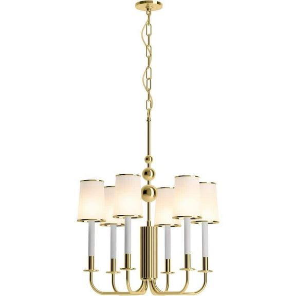 Kohler Lighting 27441-Ch06 Tresdoux 6 Light 24 Wide Taper Candle Chandelier -