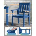 thumbnail image 7 of ZEKOO 5‑Piece Outdoor Patio Dining Set, All‑Weather HIPS Furniture with Aluminum Frame, 1 Table and 4 Chairs, Built‑in Umbrella Hole（Navy）, 7 of 7