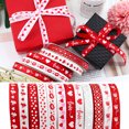 thumbnail image 4 of CSChome DIY Ribbon Love Heart Ribbon – Non fading Elegant Pattern DIY Festival Decoration (10mm), 4 of 7