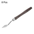 thumbnail image 3 of Uxcell 8pcs Palette Knife Painting Tool 6.3" Pointed Stainless Steel Blade Plastic Handle Spatula Painting Pallet Knife for Oil Acrylic Canvas, Red, 3 of 7
