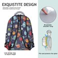 thumbnail image 5 of Space Geek Star Moon Sun Backpack - Waterproof & Spacious for College Students, 5 of 6