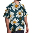 thumbnail image 2 of Daisy Men's Short Sleeve Button Down Hawaiian Beach Printed Casual Shirts, 2 of 6