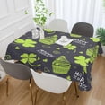 thumbnail image 5 of GZHJMY St. Patrick Cupcake Square Tablecloth, Waterproof Stain Wrinkle Resistant Washable Polyester Table Cover for Picnic Dinner Holiday Kitchen Party Decor, 54 x 54 in Home Decor, 5 of 7