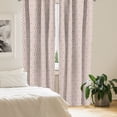 thumbnail image 2 of Ambesonne Floral Window Curtains, Flowers in Ornamental Style, Each 28" W x 63" L, Umber, 2 of 4