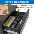 thumbnail image 3 of Mount-It! Mobile File Cabinet with 3 Drawers | Under Desk Rolling Storage with Lock Black, 3 of 5