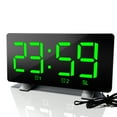 thumbnail image 2 of Reloj Despertador Digital Curvo Regulable Pantalla Led Reloj Digital Para Niños Mayores Ultra Claro Número Grande Brillo Snooze 12/24H Reloj Despertador Para Dormitorio Oficina sonducket HA024315-01, 2 of 5