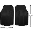 thumbnail image 5 of OxGord Car Floor Mats Ridged Rubber Full Set Universal Fit (4 Piece) (Black), 5 of 6