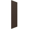 thumbnail image 2 of Ekena Millwork 15"W x 59"H True Fit PVC Diagonal Slat Modern Style Fixed Mount Shutters, Raisin Brown (Per Pair - Hardware Not Included), 2 of 8