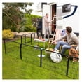 thumbnail image 4 of 24-Inch 6 Panel Heavy Duty Portable Pet Playpen Dog Exercise Pen Cat Fence Crate Cage Kennelwith Door Puppy Rabbits Play Pen,Outdoor/Indoor,Black, 4 of 5