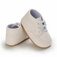 thumbnail image 5 of Toddler Baby Boys Girls High Tops Ankle Sneakers Soft Anti-Slip Sole Cotton Moccasins Infant Newborn Prewalker First Walking Crib Shoes, 5 of 9