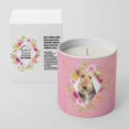 thumbnail image 2 of Caroline's Treasures Airedale Terrier Fleurs Roses 10 oz Pot de Soja Décoratif-Bougies, 2 of 2