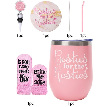 Best Friends Birthday/Christmas Tumbler Gifts for Women, Bff Besties for The Resties Cups