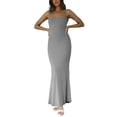 thumbnail image 3 of Coduop Women Sleeveless Backless Long Dress Female Clubwear Evening Party Bodycon Dresses, 3 of 7