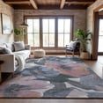 thumbnail image 6 of Addison Rugs Mayfield Premium Machine Washable Transitional Floral Pewter Rectangle Rug, 5' x 7'6", 6 of 6