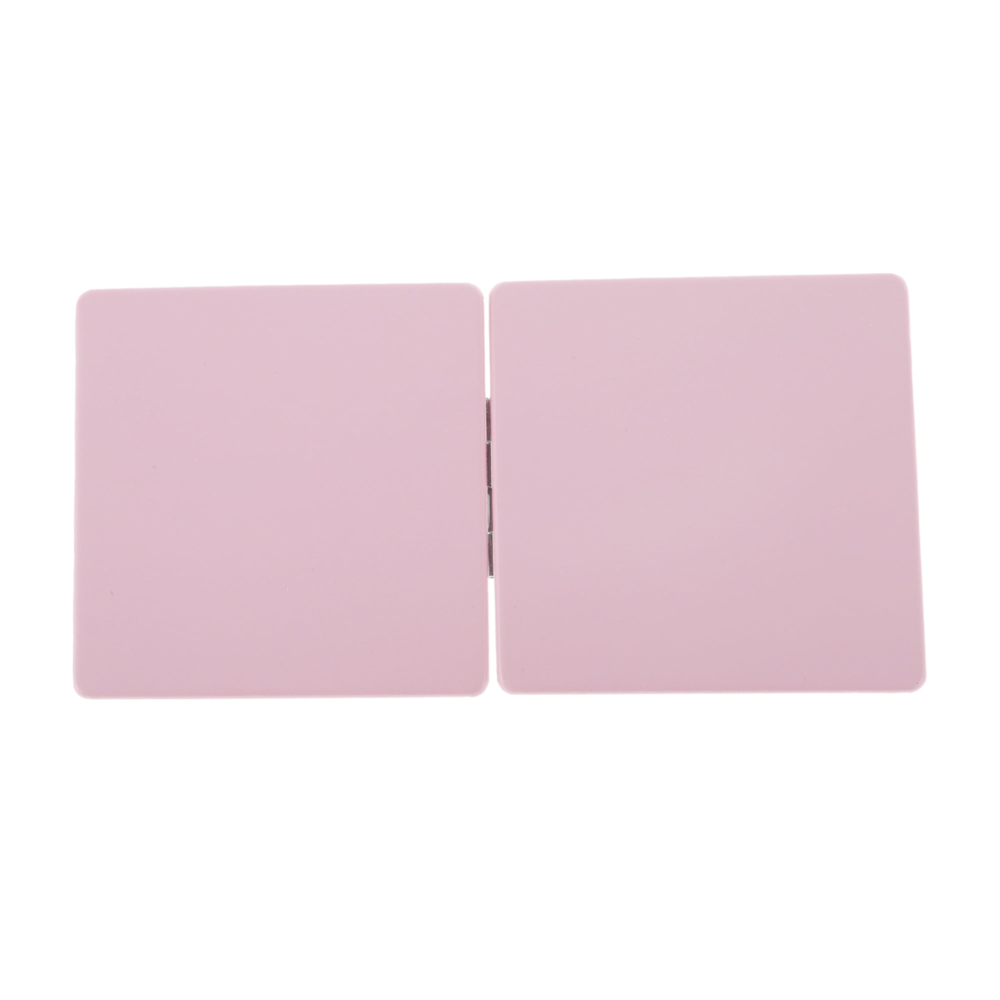 Unique Bargains Square Solid Color Makeup Mirror 1 Pc Pink
