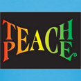 thumbnail image 3 of CafePress - Teach Peace T Shirt - Women's Traditional Fit Dark T-Shirt, 3 of 4