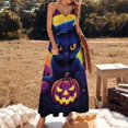 thumbnail image 2 of Halloween Scary Night Full Moon Fine Art Sleeveless Dress Summer Dress Woman 2025, 2 of 7
