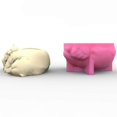thumbnail image 3 of Concrete Mould Hand-Making Plant Pot Mold Cute Sleeping Animal Shaped Hand-making Silicone Moulds for Succulent Planter, 3 of 4