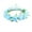 Blue, variant on Children's Floral Garland Crown Boho Flower Headband Hair Wreath Floral Halo Headpiece with Ribbon for Wedding Party,3-Pcs