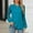 Blue, variant on Fznquz Pink Plus Size Shirts for Women Lace Long Sleeve Dressy Blouses Pleated Crew Neck Work Tops Women L