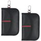 thumbnail image 1 of Bolsa de protección de señal para llave de coche, 2 bolsas de bloqueo de señal para llave de coche, funda protectora universal anti RFID para llave de coche (negro) brillar Electrónica, 1 of 4