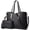 1-1 Black Large, variant on Satchel Purses and Handbags for Women Shoulder Tote Bags Wallets