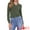 Green, variant on DARING DIVA Women's Long Sleeves V Neck Trendy Casual Blouse XS Green