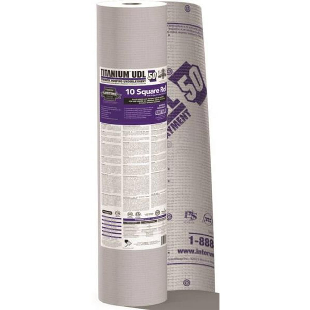 Titanium Roof Underlayment Home Depot interwrap corp titanium com-grade roof underlayment roll, 250 ft l x 48