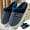 Blue, variant on FAIOROI Womens Slippers Slippers For Women A Pair Of Lazy Slippers Curly Cozy Flat Slide Slippers Comfy Soft Non-Slip House Shoes Indoor And Outdoor Warm Gift House Navy Size 9