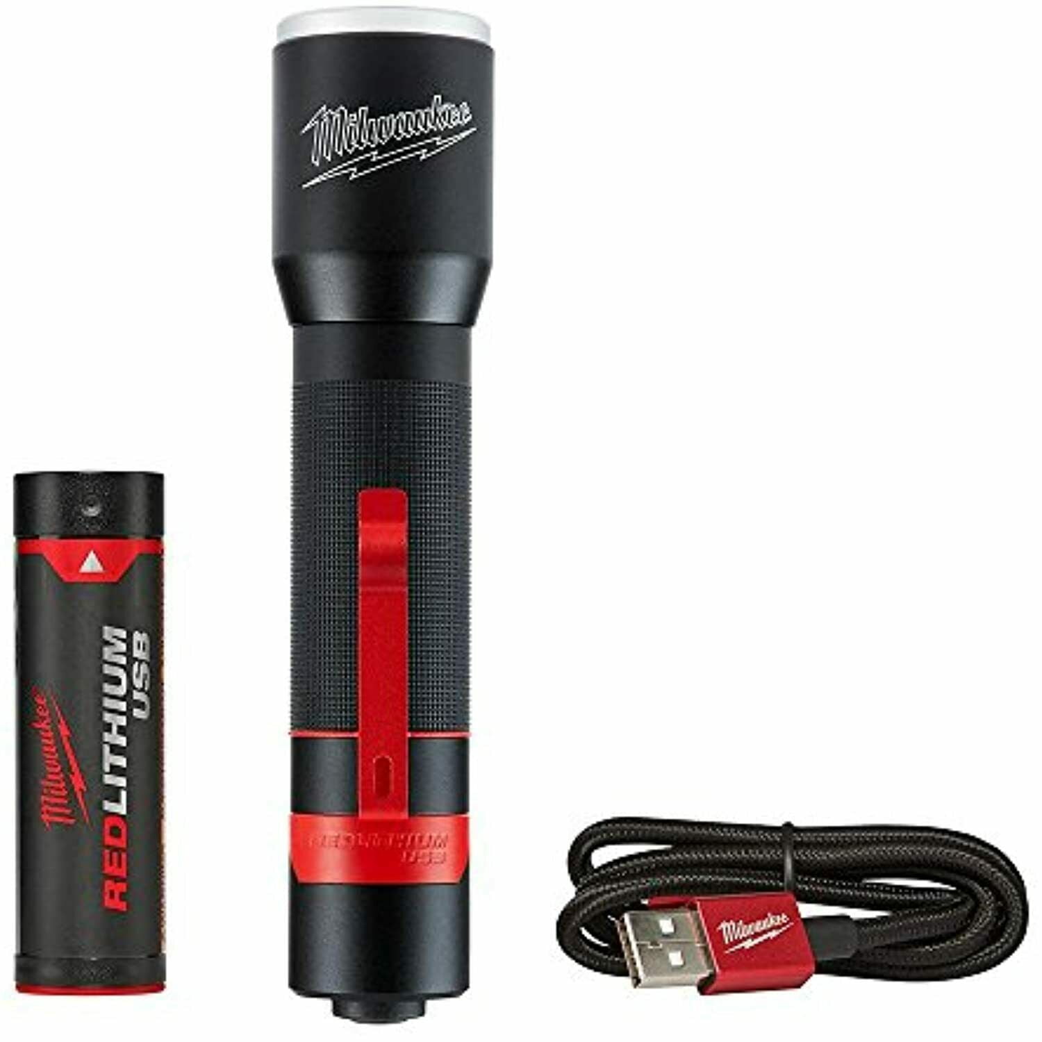 NEW MILWAUKEE 700-Lumen LED USB Rechargeable Aluminum Flashlight 2110-21 