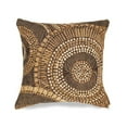 thumbnail image 2 of Liora Manne Marina Circles Indoor Outdoor Decorative Pillow Brown, 2 of 7