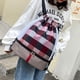 thumbnail image 5 of Hukapapa Mochila con cordón, Bolsa con cordón, Mochila con cordón, Mochila grande con separación en seco y húmedo, color rojo, 5 of 5