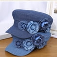 thumbnail image 4 of Flower Hat Girl Cabbie Hat Fashion 2000s Hat Women Sun Hat Girl Photography Hat Casual Headwear, 4 of 9