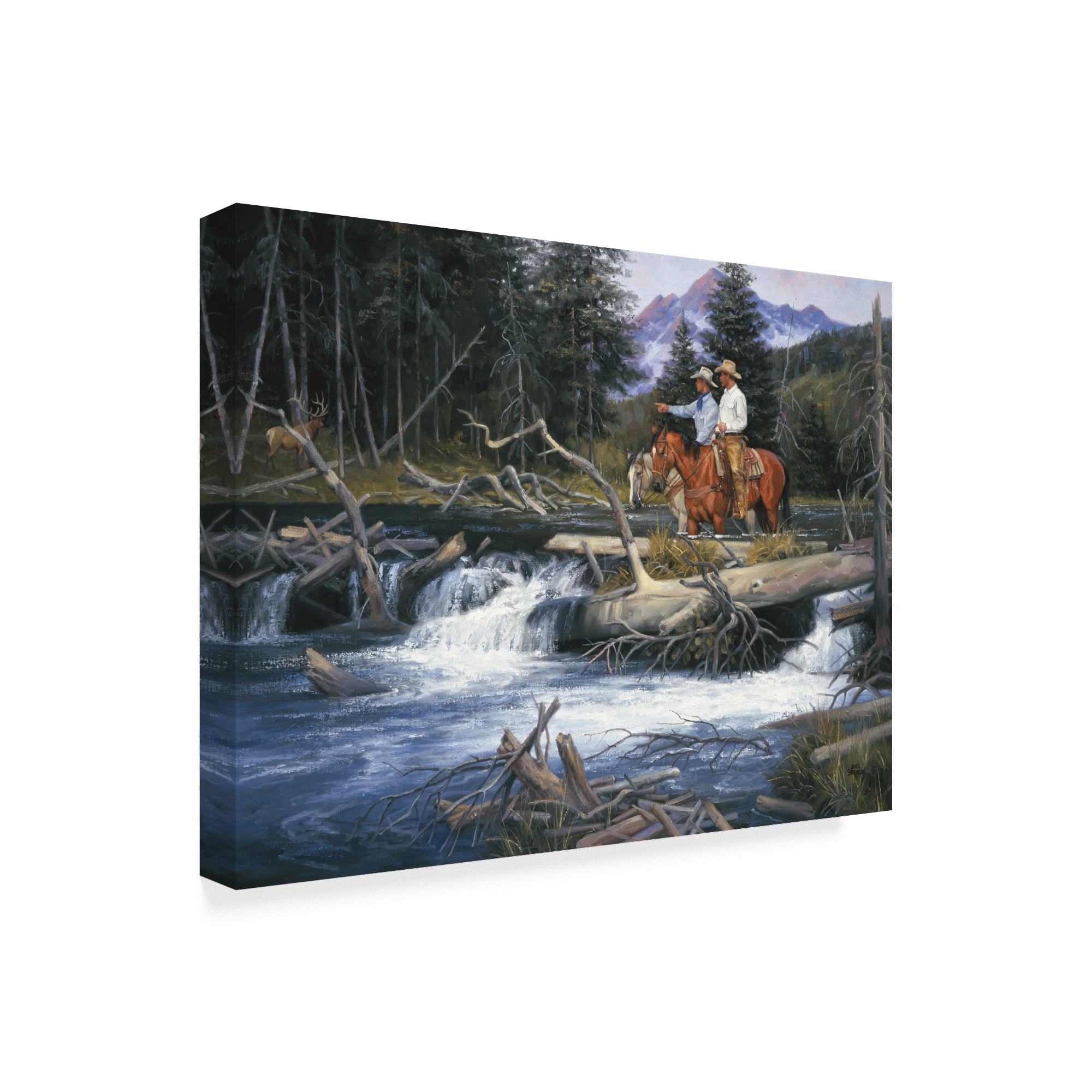 Trademark Fine Art 'Bend of the River' Canvas Art by Jack Sorenson
