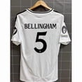 thumbnail image 1 of Camiseta De Manga Corta De Verano Con Estampado Clásico De Estrellas, Blanca, Número 5 De Local Del Real Madrid Club, Temporada 24-25L, 1 of 2